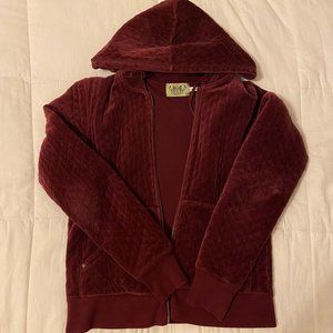Velvet Quilted Juicy Couture Zip Up